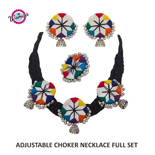 braided pattern black choker set 05 braided pattern black choker set 05