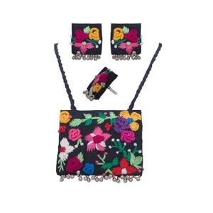 floral artistic embroidery flower pattern 01