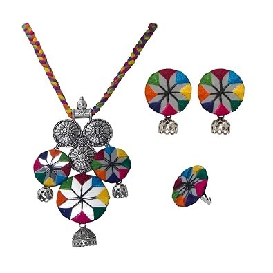 handicraft 3 mirror work jewellery set 01 handicraft 3 mirror work jewellery set 01