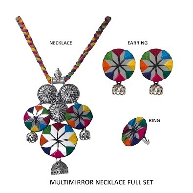 handicraft 3 mirror work jewellery set 06 handicraft 3 mirror work jewellery set 06