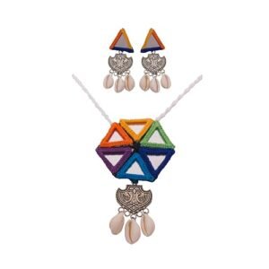 handmade triaangle mirror work 01