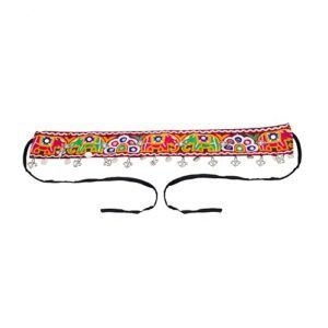 lace embroidery work design waist belt 01