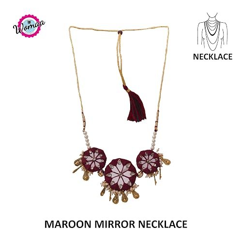 maroon fabric kundan jewellery set 03 maroon fabric kundan jewellery set 03