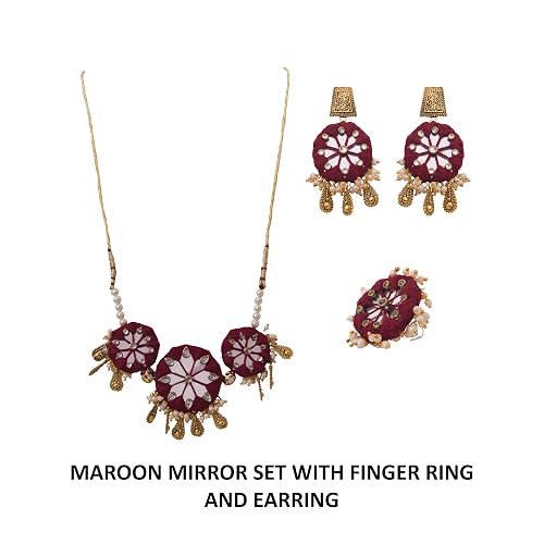 maroon fabric kundan jewellery set 06 maroon fabric kundan jewellery set 06