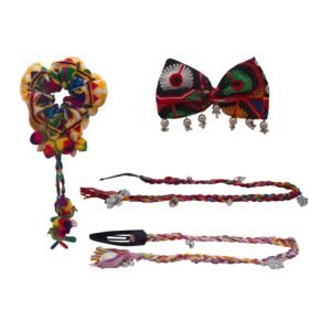 multicolor floral hair accessories set 01