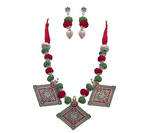 oxidised silver tone choker necklace set 01 oxidised silver tone choker necklace set 01