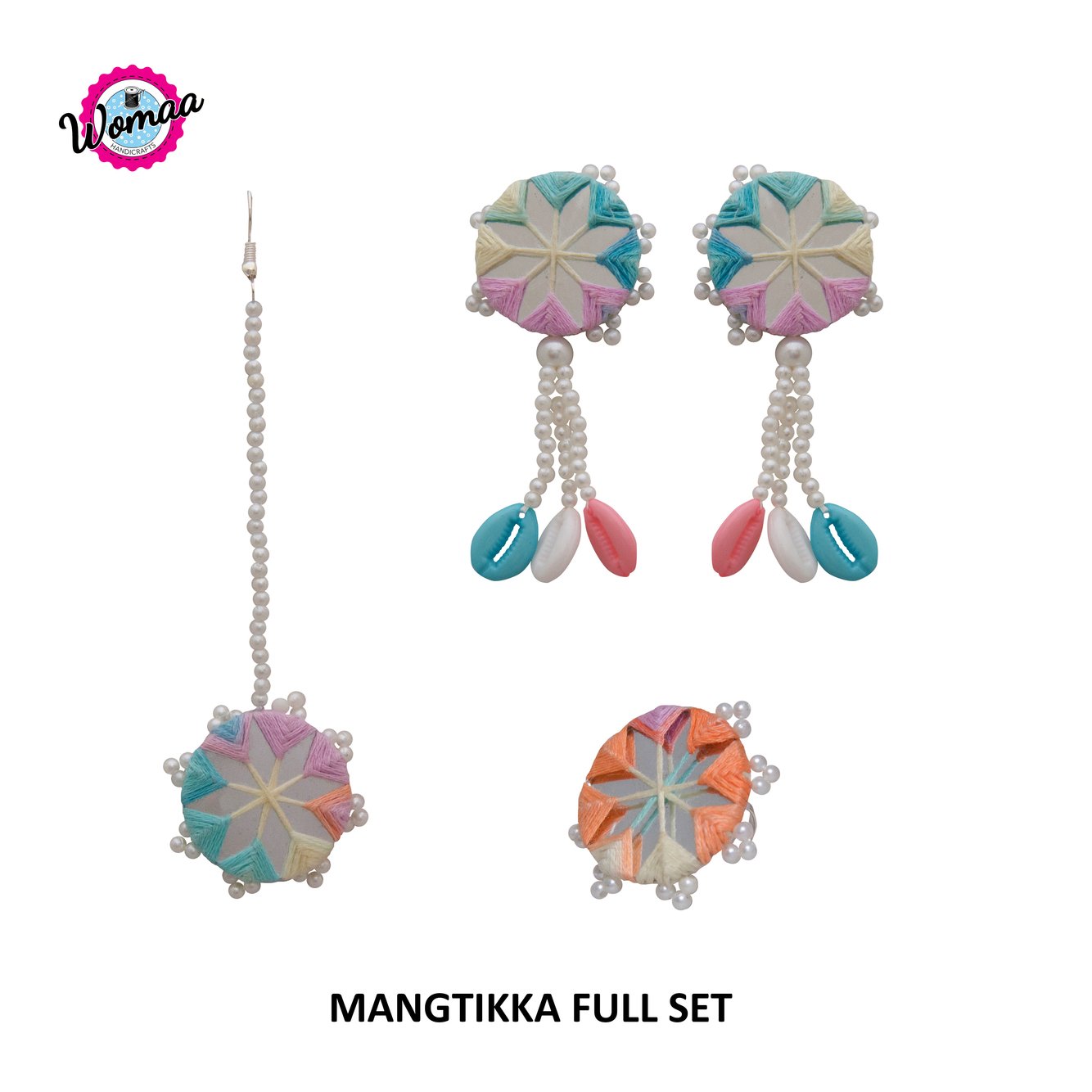 pastel colour handmade mirror jewelry set 07 pastel colour handmade mirror jewelry set 07